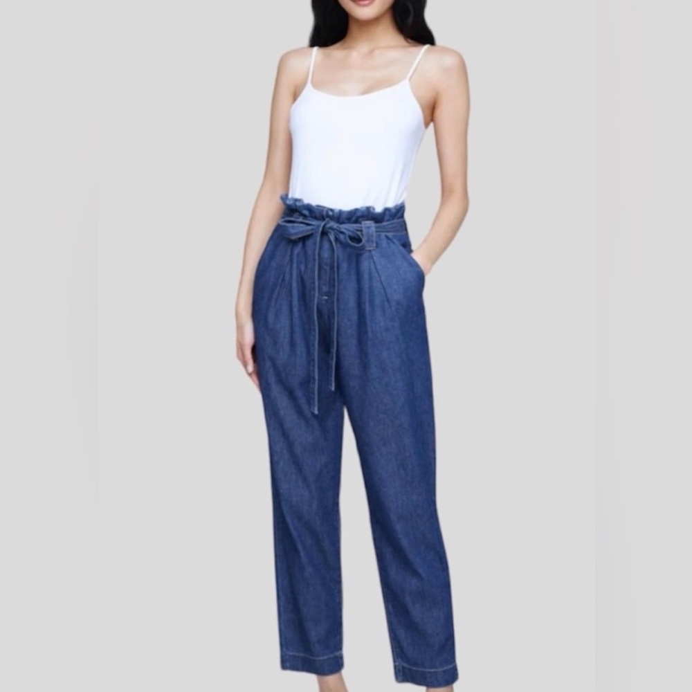 L'AGENCE
Violette Denim Paper Bag Pants